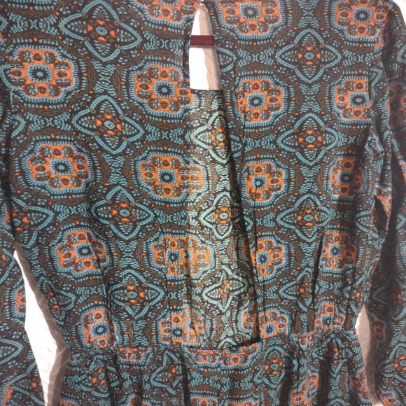 Patrons of Peace Teal Romper - Picture 6 of 11